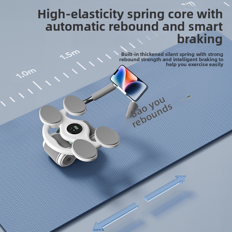Ab Roller Wheel With Elbow Support - 휴대용 복부 운동 기구, 4개의 팔꿈치