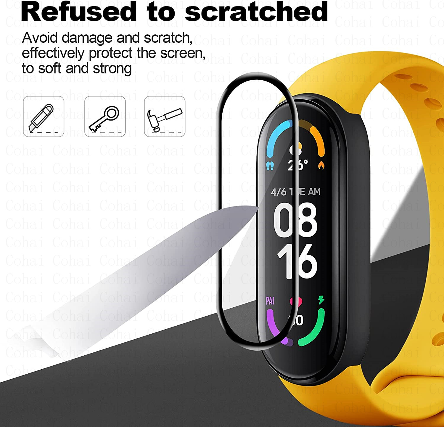 Xiaomi Mi band 용 9D 강화 유리 7 6  - Resistance Bands Set With Handles 리뷰 및 가격