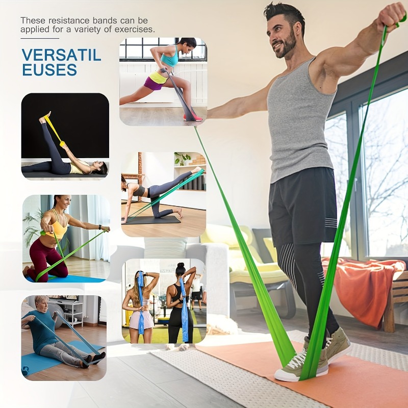 2/3/4/6개 요가 저항 밴드: 물리치료, 피트니스, - Pilates Bar Kit With Resistance Bands 리뷰 및 가격