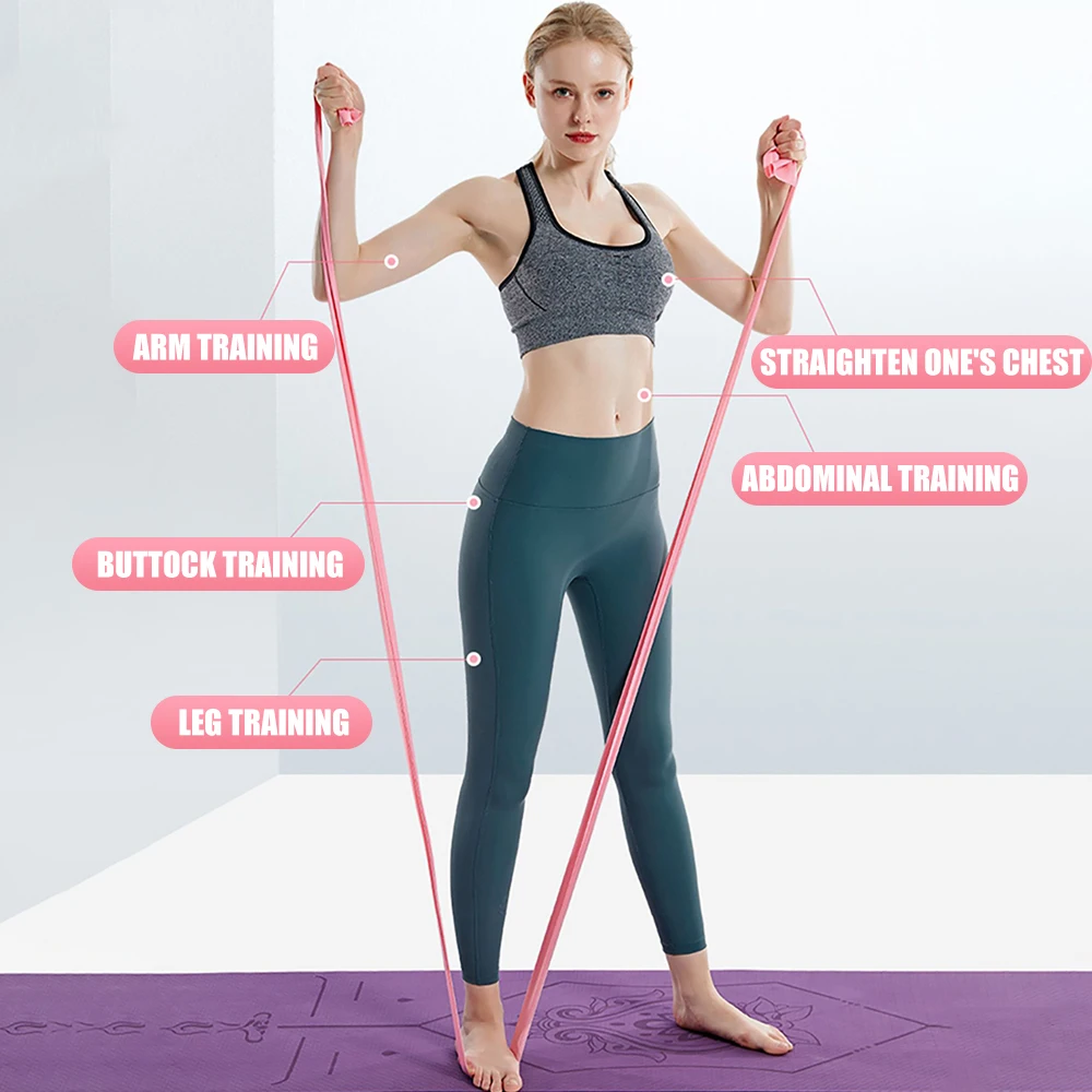 길이 200cm 요가 필라테스 스트레치 저항 밴드 체육 - Pilates Bar Kit With Resistance Bands 리뷰 및 가격