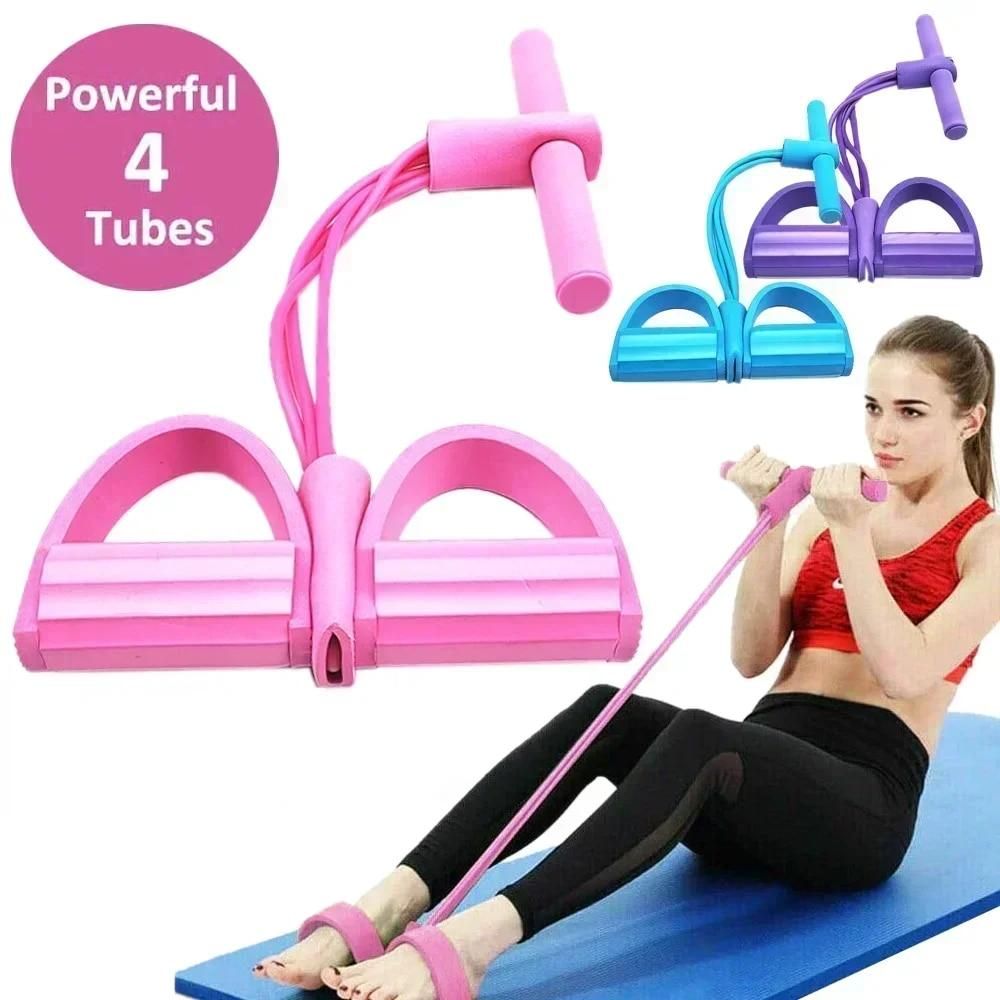 4/6 레벨 저항 밴드 미끄럼 방지 손잡이가 있는 탄성 - Pilates Bar Kit With Resistance Bands 리뷰 및 가격